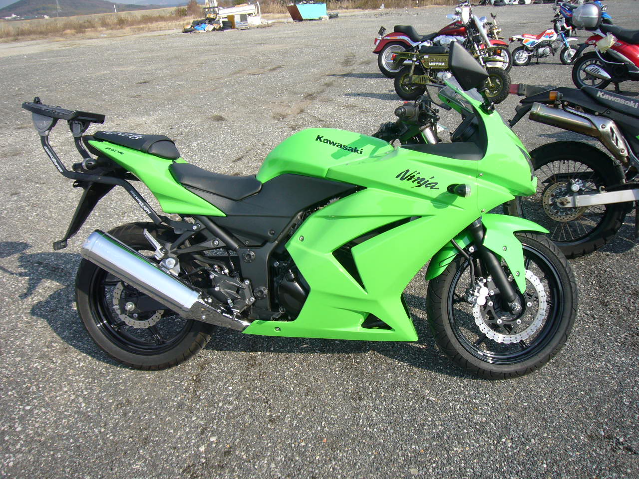 Kawasaki Ninja 250 с человеком